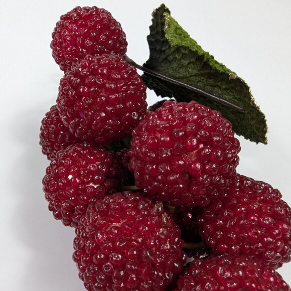 Vintage Beaded Raspberry Bunch Decorative Fruit - Picture 7 of 7